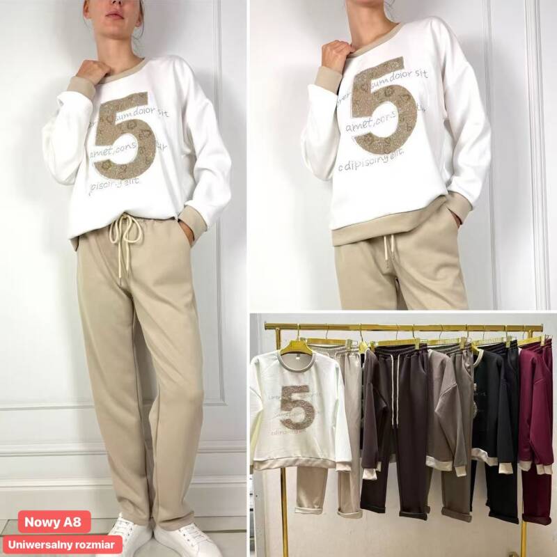 Komplet damskie Roz Standard, Mix Kolor .Paczka 10 szt